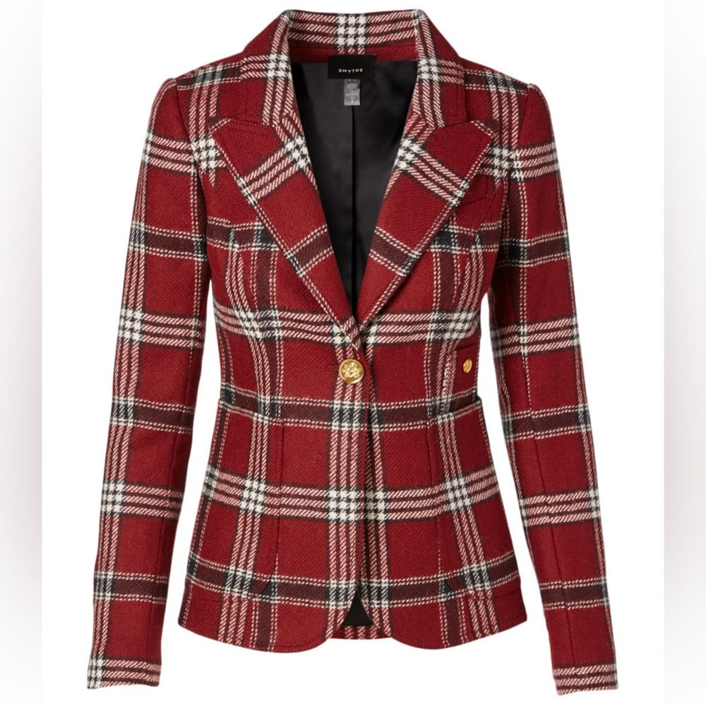 Smythe Wool Duchess Blazer With Patch Pocket